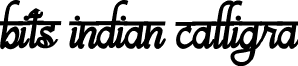 bits indian calligra font - bitsindiancalligra-Bold.ttf