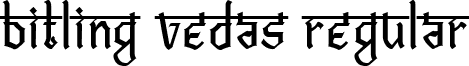 Bitling vedas Regular font - Bitlingvedas-Regular.ttf