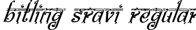 bitling Sravi Regular font - bitlingSravi-Italic.ttf