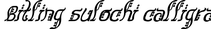 Bitling sulochi calligra font - Bitlingsulochicalligra-Ital.ttf
