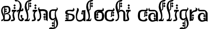 Bitling sulochi calligra font - Bitlingsulochicalligra-Reg.ttf