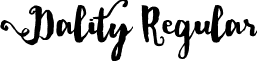Dality Regular font - Dality.otf