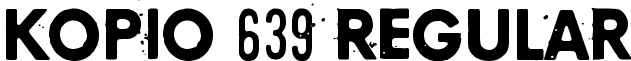 Kopio 639 Regular font - Kopio_639.ttf