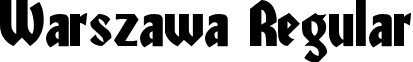 Warszawa Regular font - Warszawa.otf