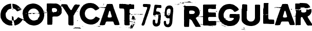 Copycat 759 Regular font - Copycat_759.ttf