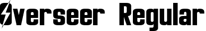 Overseer Regular font - Overseer.ttf