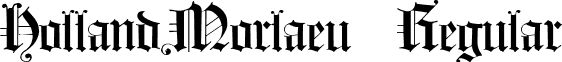 HollandMorlaeu Regular font - HollandMorlaeu.ttf