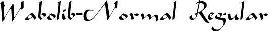 Wabolib-Normal Regular font - Wabolib-Normal.ttf