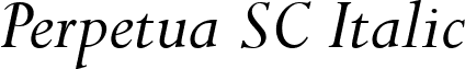 Perpetua SC Italic font - Perpetua_Italic_OsF.ttf