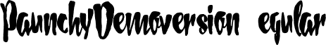 PaunchyDemoversion Regular font - PaunchyDemoversion.ttf