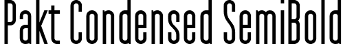 Pakt Condensed SemiBold font - Pakt_Condensed_SemiBold.ttf