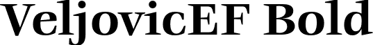 VeljovicEF Bold font - VeljovicEF-Bold.otf