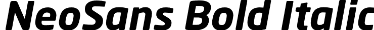 NeoSans Bold Italic font - NeoSans_Bold_Italic.otf