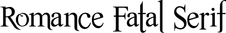 Romance Fatal Serif font - romance fatal serif JC Fonts.ttf