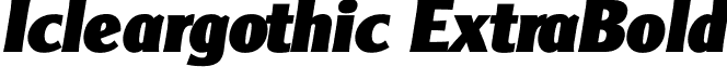 Icleargothic ExtraBold font - Icleargothic-ExtraBold.otf