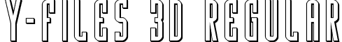 Y-Files 3D Regular font - yfiles3d.ttf