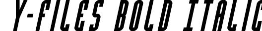 Y-Files Bold Italic font - yfilesboldital.ttf