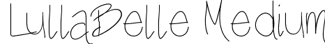 LullaBelle Medium font - LullaBelle.ttf