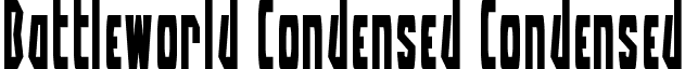 Battleworld Condensed Condensed font - battleworldcond.ttf