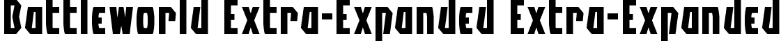 Battleworld Extra-Expanded Extra-Expanded font - battleworldxtraexpand.ttf