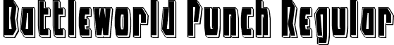 Battleworld Punch Regular font - battleworldpunch.ttf