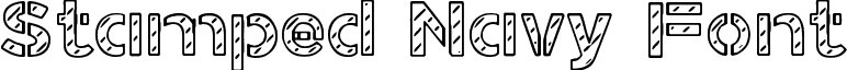 Stamped Navy Font font - Stamped_Navy_Font.ttf