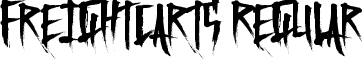 FreightCarts Regular font - FreightCarts.ttf