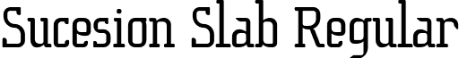 Sucesion Slab Regular font - Sucesion-slab-font-FFP.otf