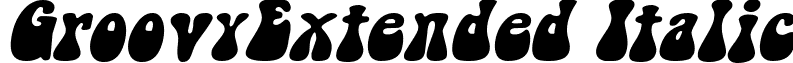 GroovyExtended Italic font - Groovy-Extended_Italic.ttf