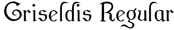 Griseldis Regular font - Griseldis.otf