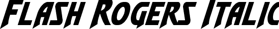 Flash Rogers Italic font - flashrogersital.ttf