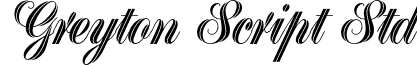 Greyton Script Std font - GreytonScriptStd.otf