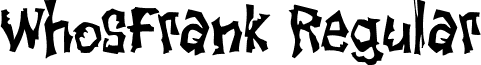 WhosFrank Regular font - WhosFrank.otf