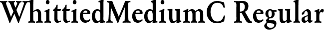 WhittiedMediumC Regular font - WhittiedMediumC.ttf