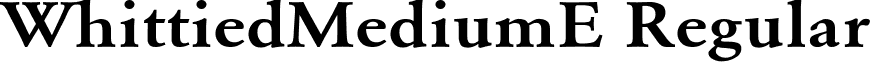 WhittiedMediumE Regular font - WhittiedMediumE.ttf