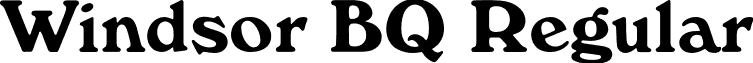 Windsor BQ Regular font - WindsorBQ-Bold.otf