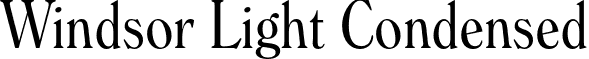 Windsor Light Condensed font - WindsorBT-LightCondensed.otf