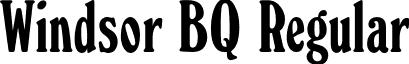 Windsor BQ Regular font - WindsorBQ-Elongated.otf
