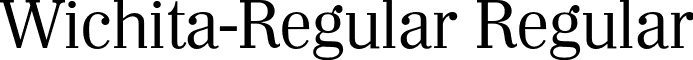 Wichita-Regular Regular font - Wichita-Regular.otf