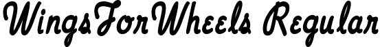 WingsForWheels Regular font - WingsForWheels.ttf