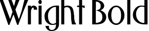 Wright Bold font - Wright_Bold.ttf