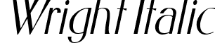 Wright Italic font - Wright_Italic.ttf