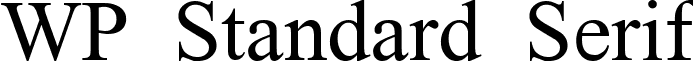 WP Standard Serif font - WP_Standard_Serif.ttf