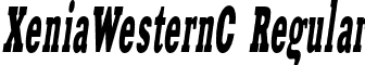 XeniaWesternC Regular font - XeniaWesternC-Italic.otf