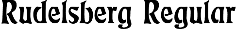 Rudelsberg Regular font - Rudelsberg.otf