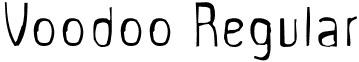 Voodoo Regular font - Voodoo.otf