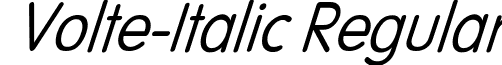 Volte-Italic Regular font - Volte-Italic.ttf