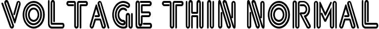 Voltage Thin Normal font - Voltage_Thin_Normal.ttf