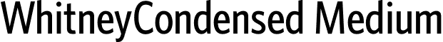 WhitneyCondensed Medium font - WhitneyCondensed-Medium.otf