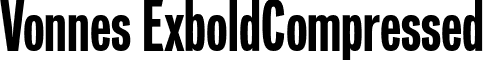 Vonnes ExboldCompressed font - Vonnes-ExboldCompressed.otf